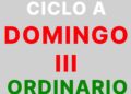 22 de enero – III Domingo de tiempo ordinario – CICLO A