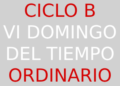 11 de febrero – VI Domingo del Tiempo Ordinario – CICLO B