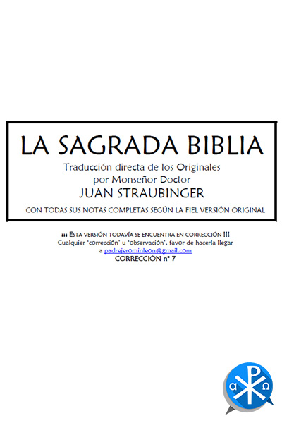 Sagrada Biblia – Mons Straubinger