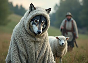Fábula del lobo con piel de oveja