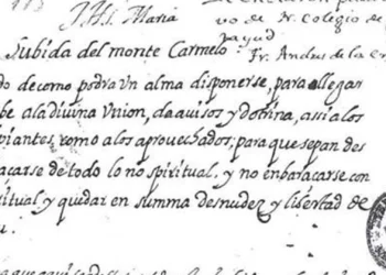 Escrito sanjuanista – Hna. Cuore Immacolato, SSVM