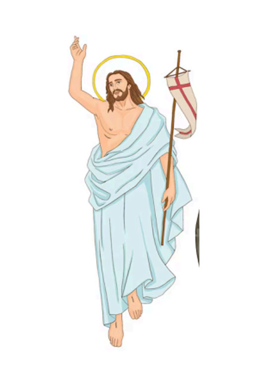 Manualidad Jesus resucitado