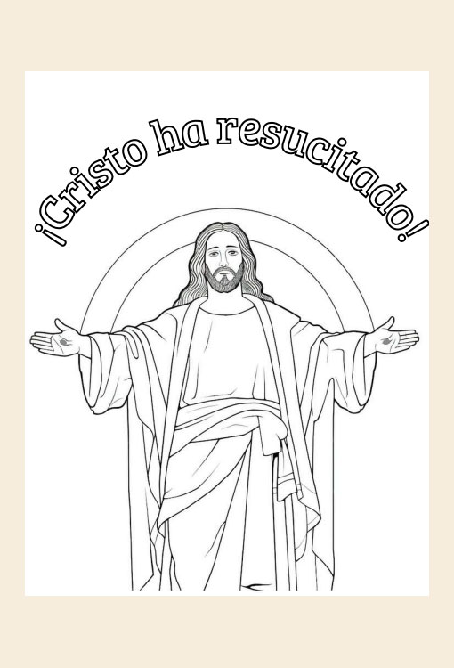 Libro para colorear: ¡Cristo ha Resucitado!