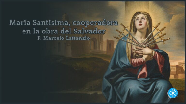 María Santísima, cooperadora en la obra del Salvador