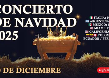Invitación concierto de Navidad 2025 – Hermanas del monasterio de San Pablo en Tuscania, Italia