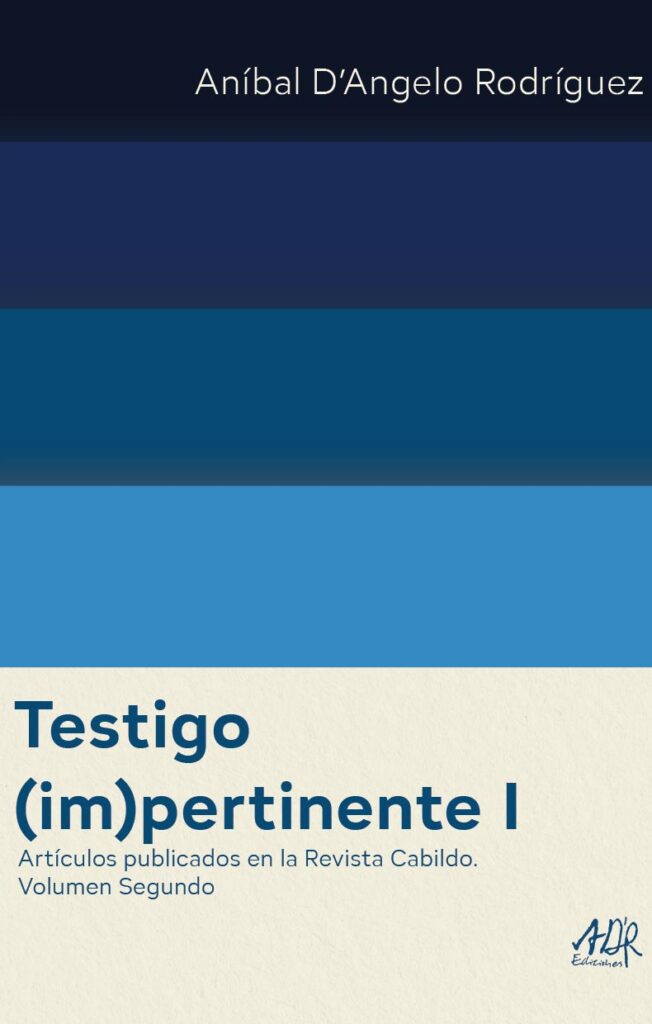 Portada del libro: Testigo (im)pertinente I
