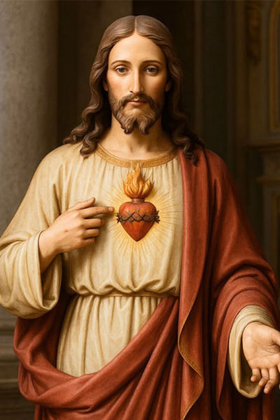 Estampa-Promesas del Sagrado Corazón de Jesús