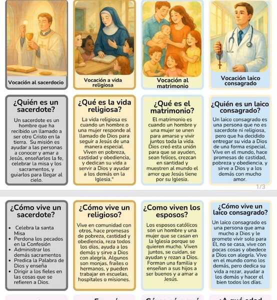 Las vocaciones vocaciones para niños